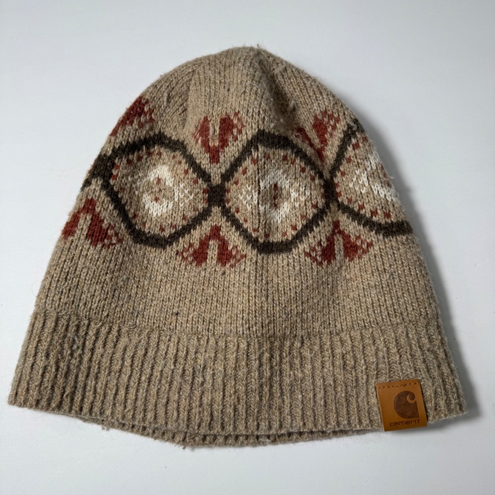Carhartt Springvale Indie‎ Aztec Desert Toboggan Nordic Beanie One Size Womens